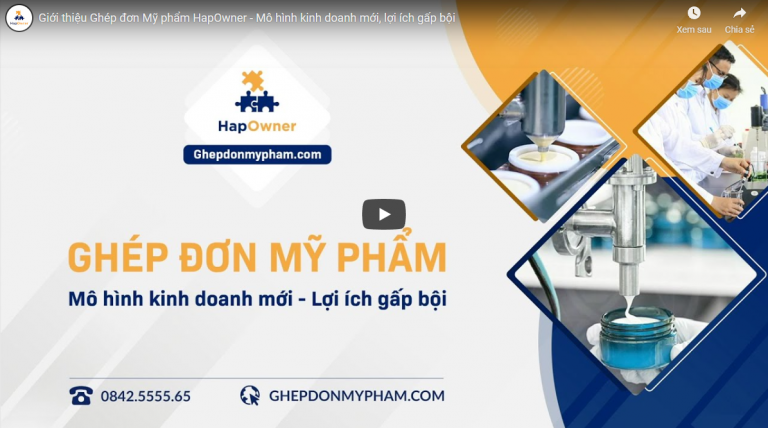 Giới thiệu Ghép đơn Mỹ phẩm HapOwner